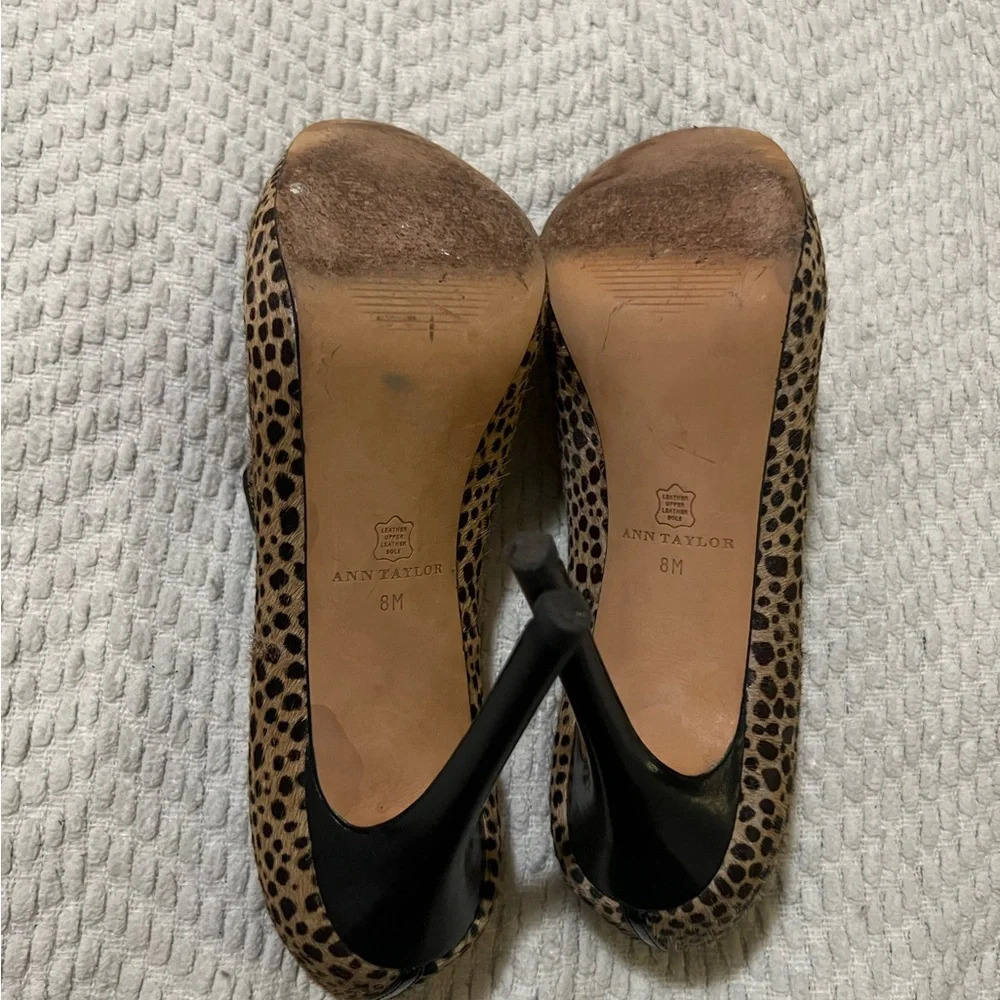 🖤Ann Taylor Leandra Haircalf Platform Booties🖤 - Picture 9 of 9
